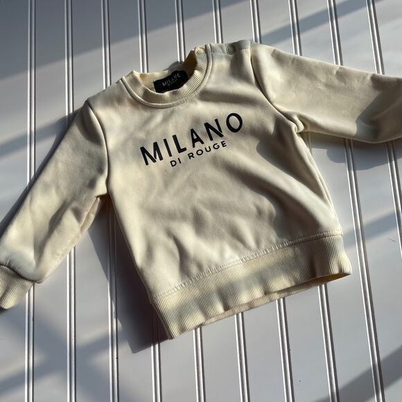 Milano di Rouge Lux Baby Signature Crew Neck Sweatshirt Size 12-18 Month - Picture 1 of 5